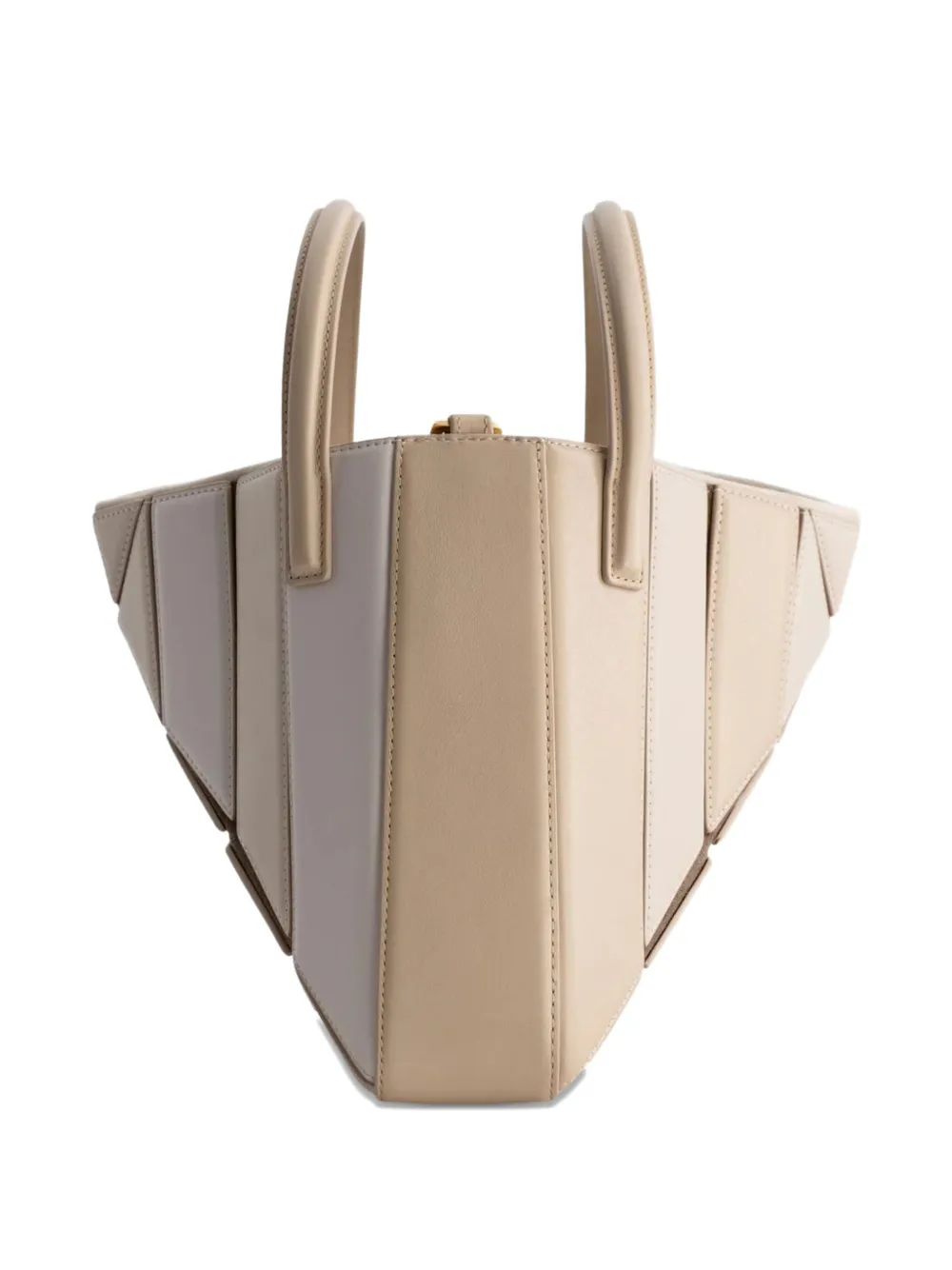 Mlouye Sera Mia geometric tote bag - Beige