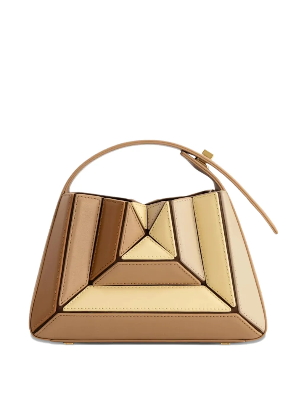 Mlouye Sera Mia Geometric Tote Bag In Neutral