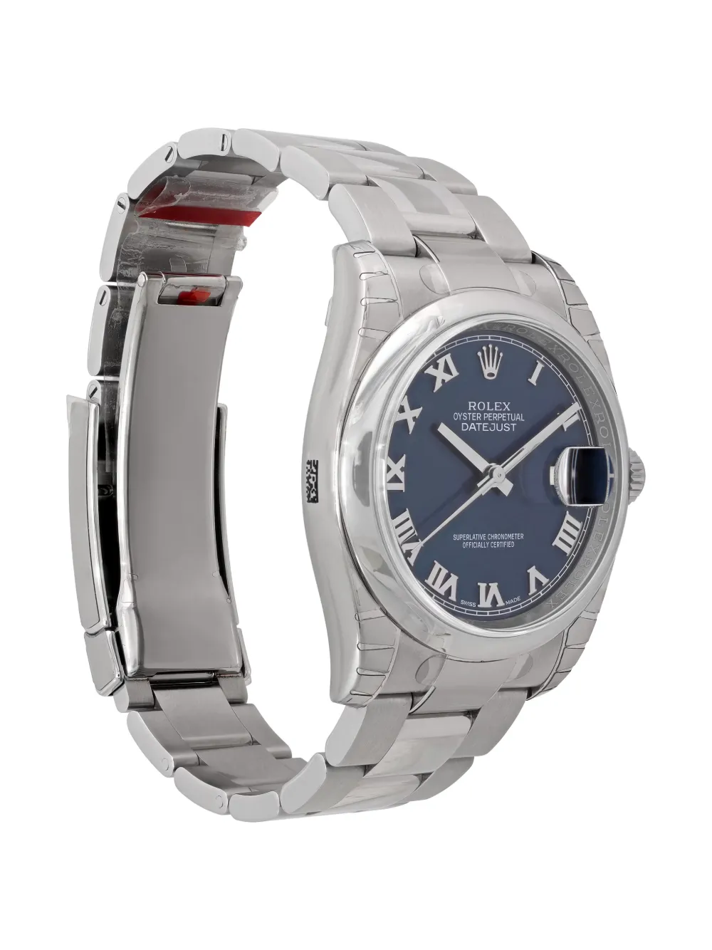 Pre-owned Rolex Datejust 36mm Watch In Blue