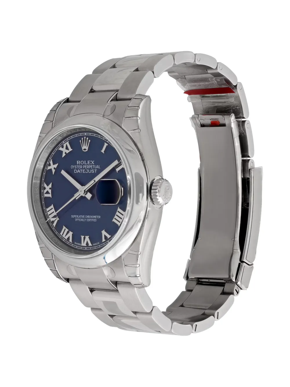 Pre-owned Rolex Datejust 36mm Watch In Blue