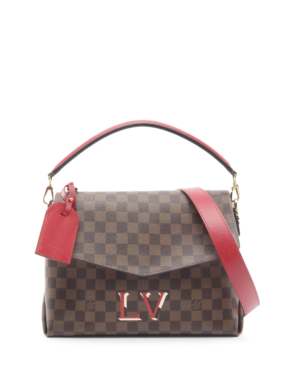 Pre-owned Louis Vuitton 2019 Damier Ebene Beaubourg Mm Satchel In Brown