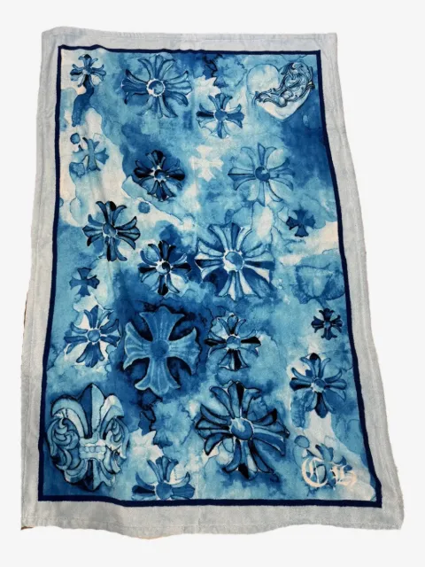 Chrome Hearts cross-motif beach towel