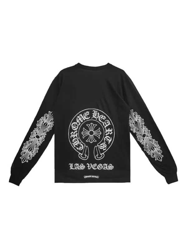 Chrome Hearts Las Vegas Horseshoe long-sleeve T-shirt | Black