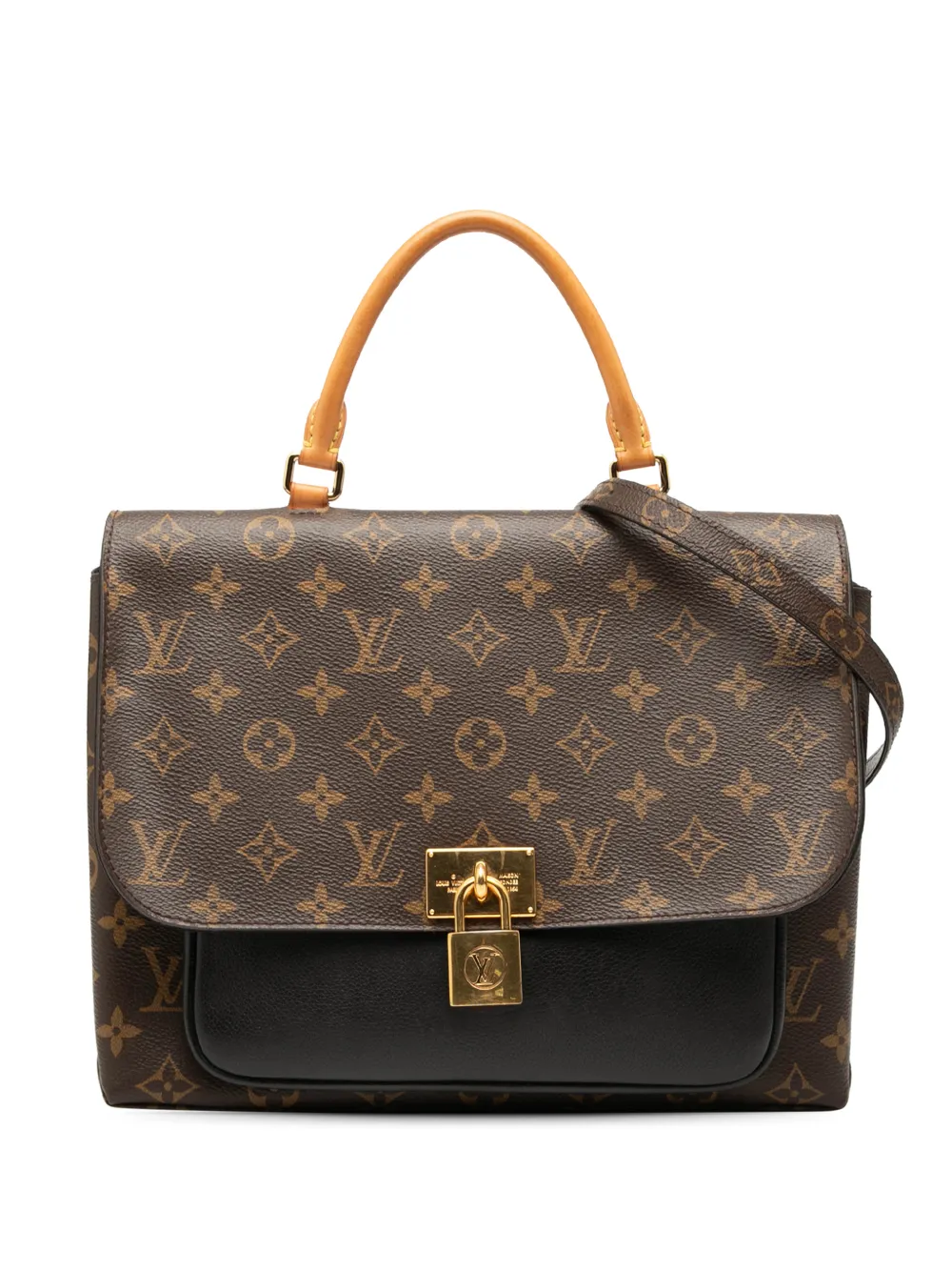 Pre-owned Louis Vuitton 2018 Monogram Marignan Satchel In Brown