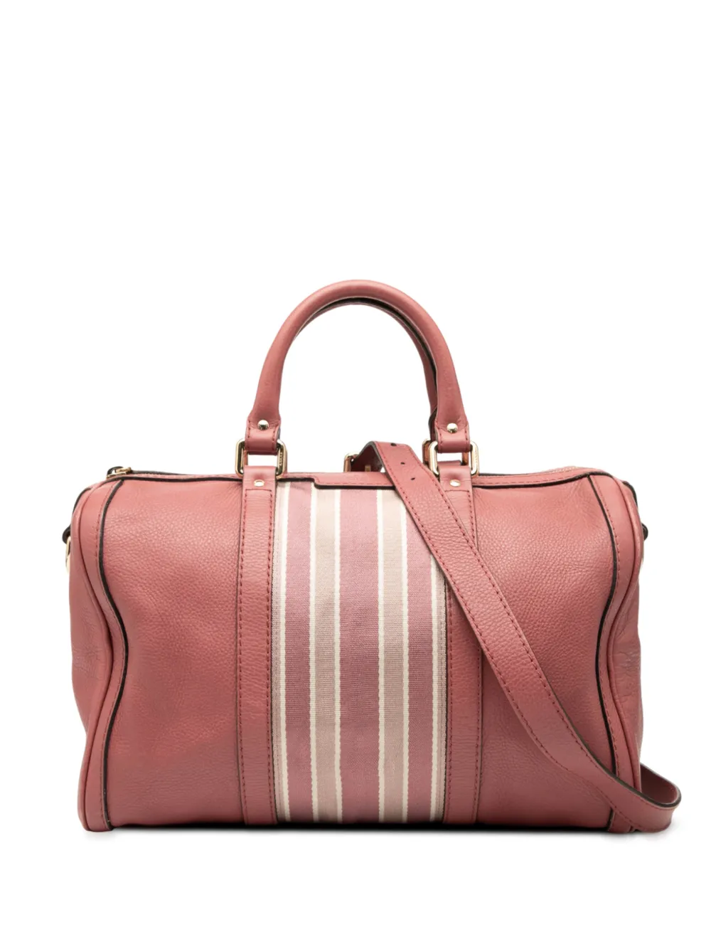 Gucci Pre-Owned Borsa a tracolla Joy Boston in pelle di vitello con decorazione Web 2000-2015 - Rosa