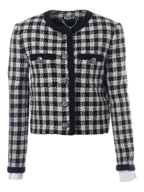 Miu Miu Pre-Owned 2019 tweed embellished jacket
