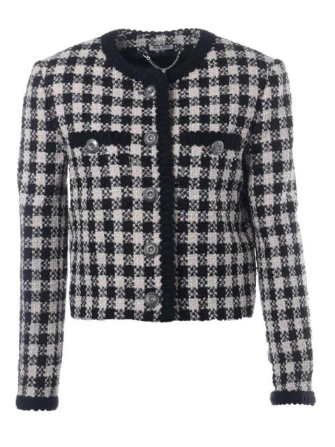 Miu Miu Pre-Owned 2019 tweed embellished jacket