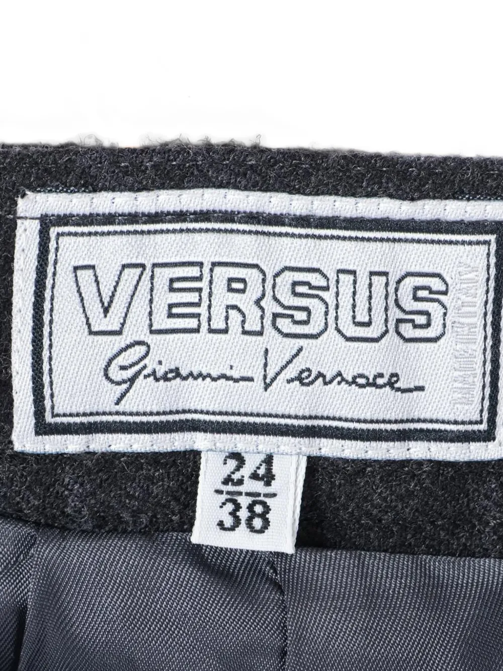 Pre-owned Versace 1980-1990s Wool Suit In Gray