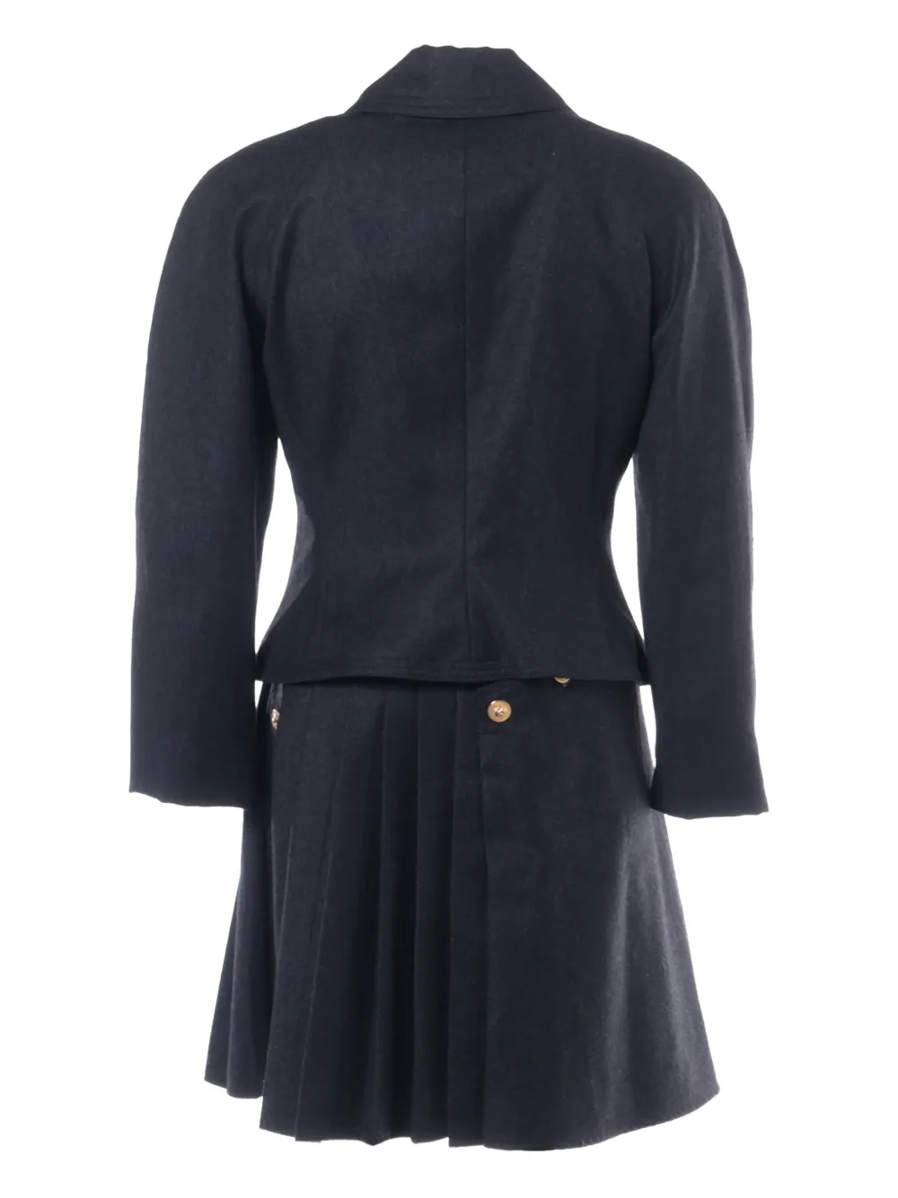 Pre-owned Versace 1980-1990s Wool Suit In Gray