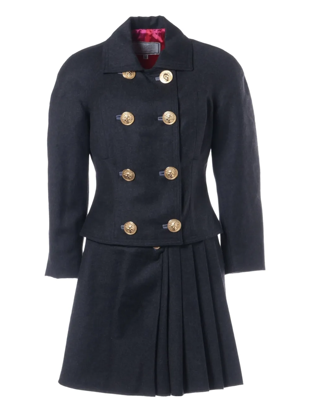 Pre-owned Versace 1980-1990s Wool Suit In Gray