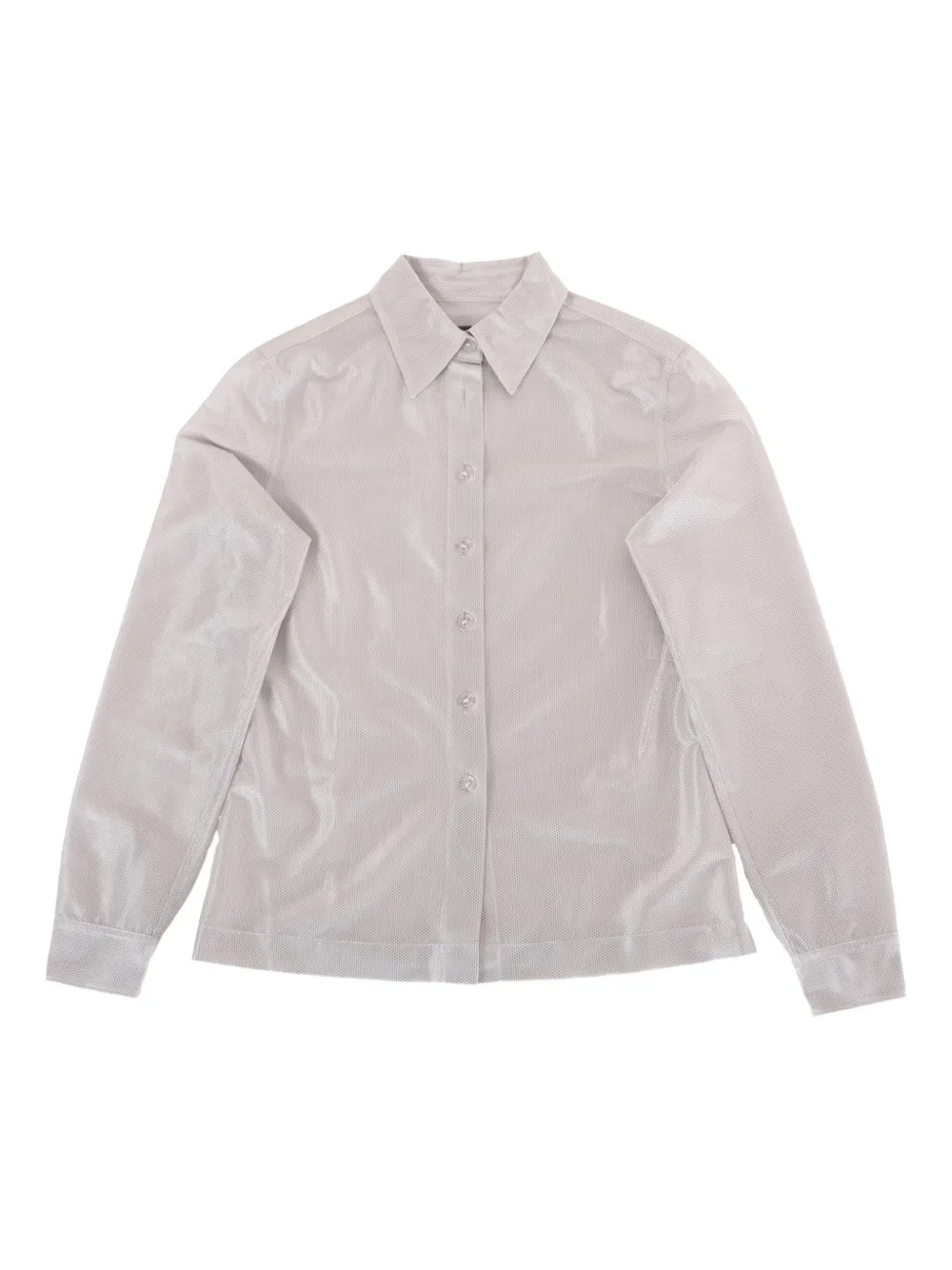 CHANEL Pre-Owned 1999 mesh shirt - Grigio