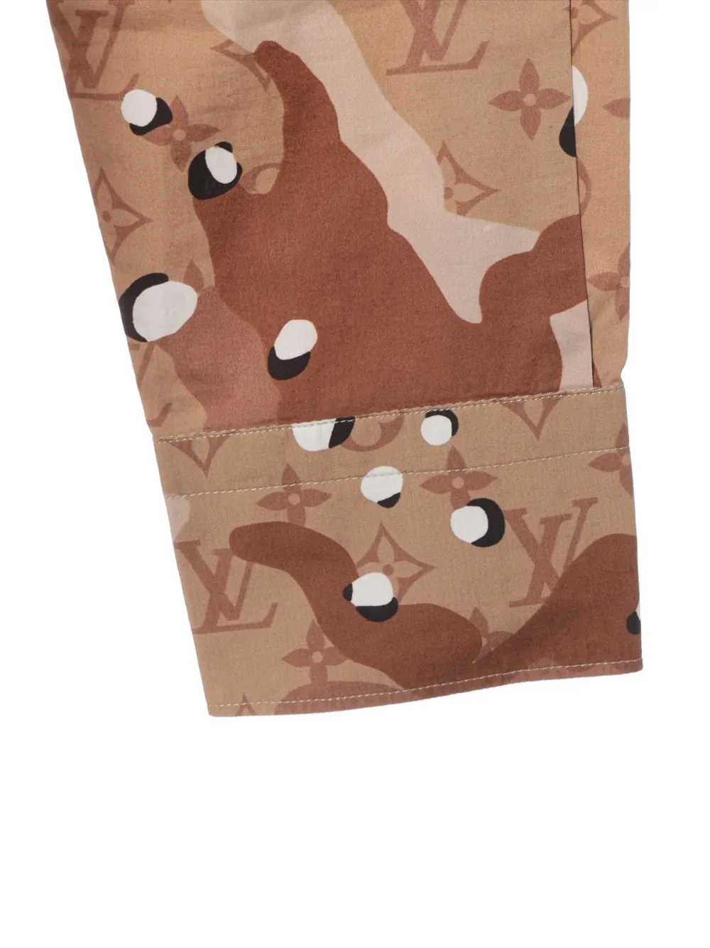Pre-owned Louis Vuitton 2020 Camo Dna Monogram Shirt In Neutral