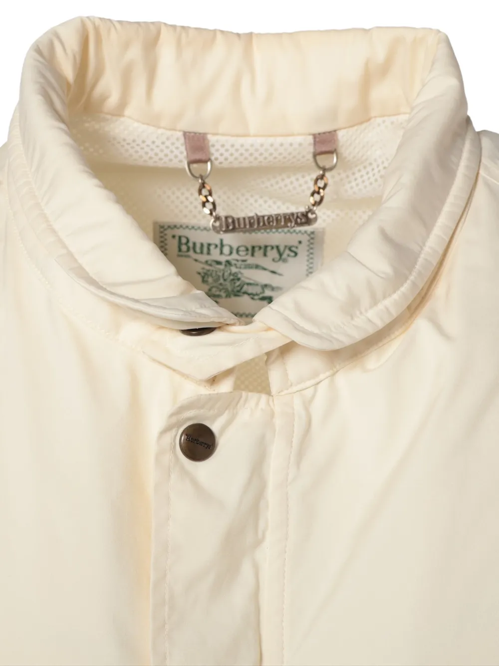 Pre-owned Burberry 2000s Zip-up Jacket In Neutral