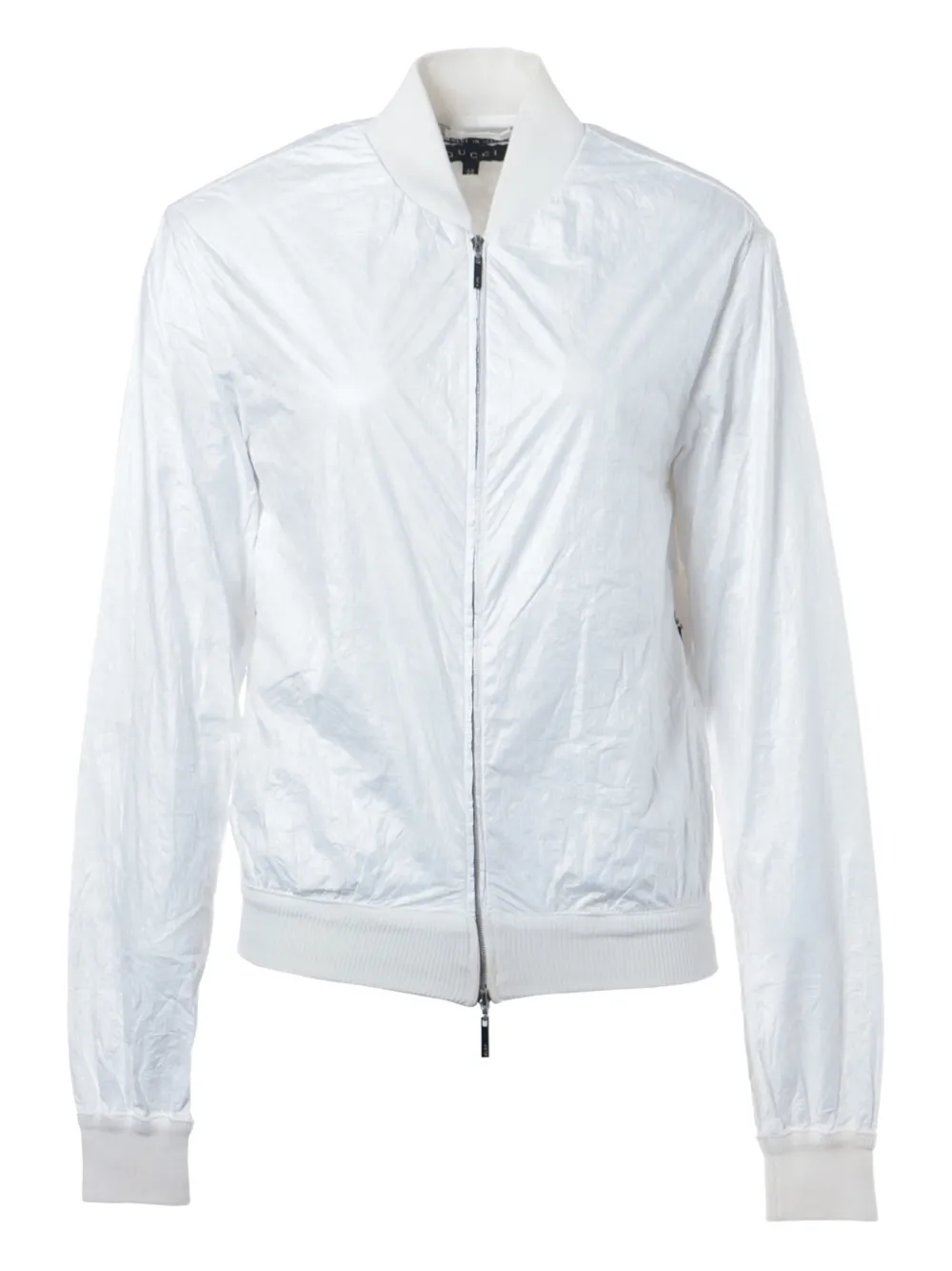 Gucci Pre-Owned 1990-2010s zip-up bomber jacket - Bianco