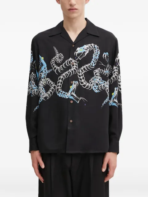 WACKO MARIA animal-print shirt
