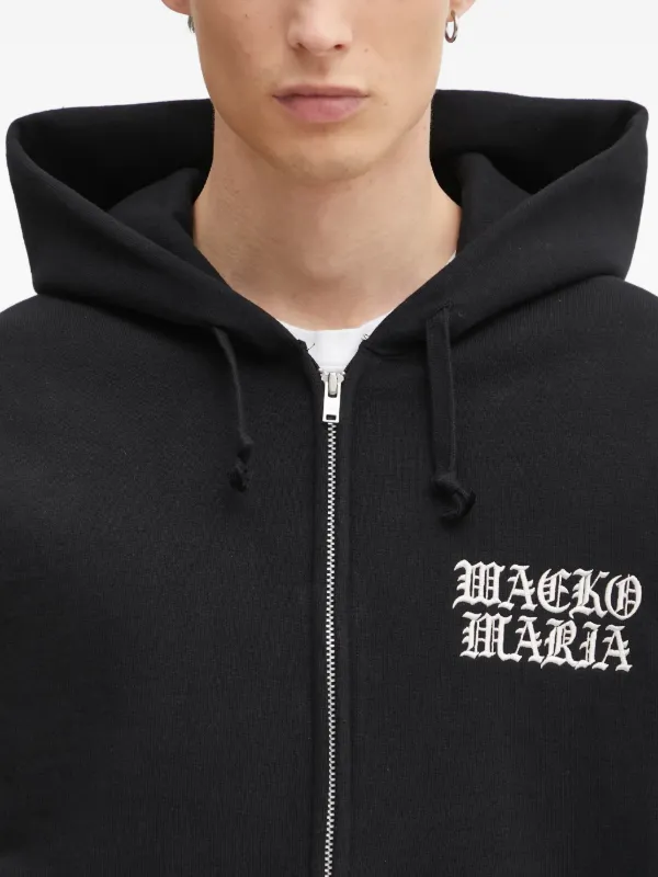 WACKO MARIA ジップアップ パーカー | ブラック | FARFETCH JP