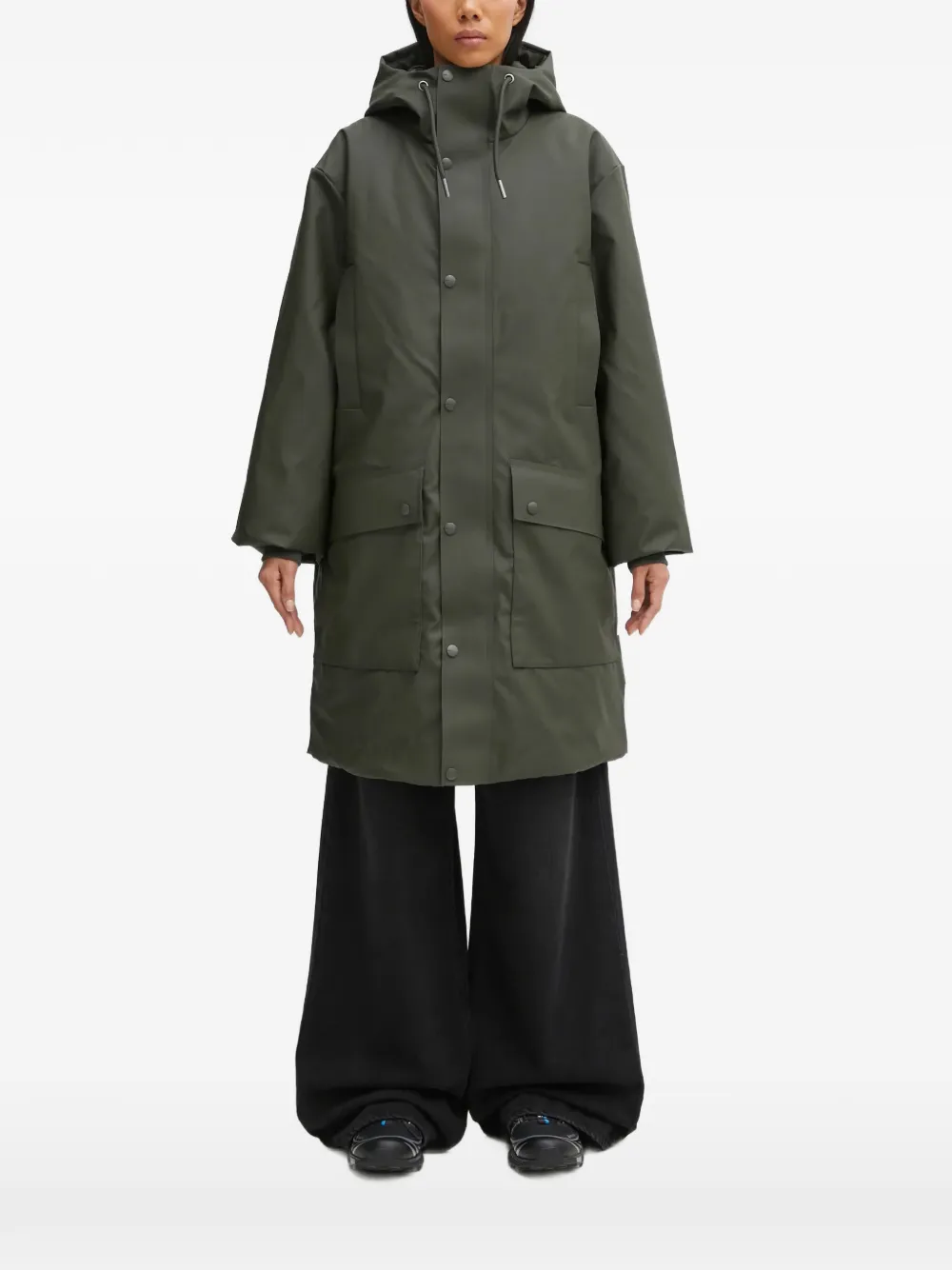 Rains W3T3 hooded parka - Verde