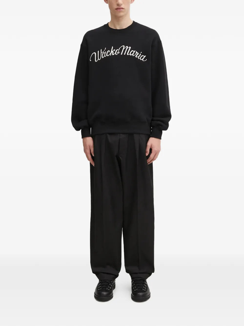 WACKO MARIA logo-detail sweatshirt - Zwart