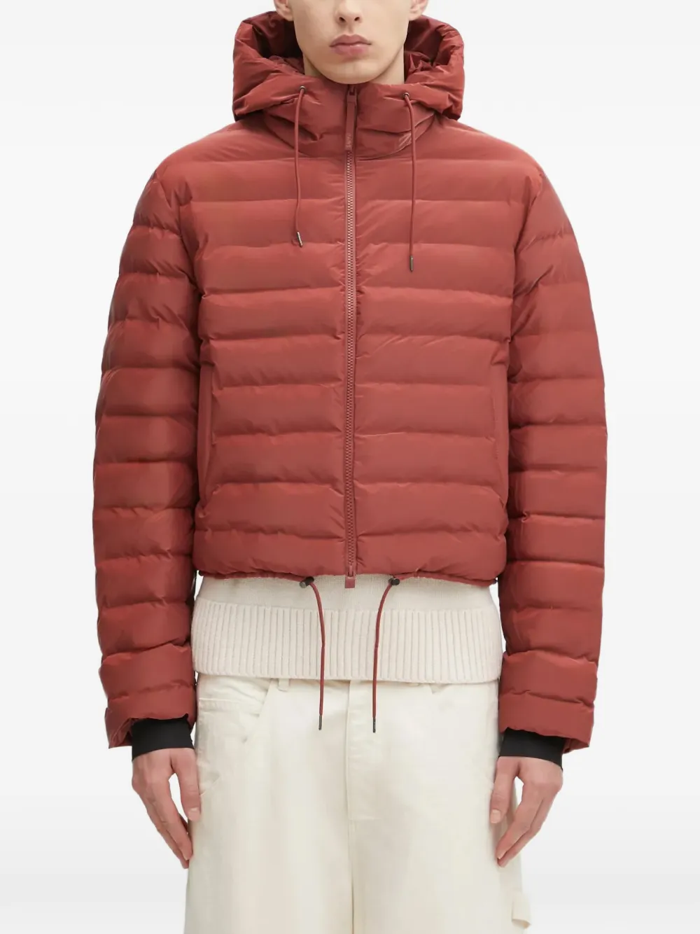 Rains Lohja W3T2 hooded padded jacket - Rosso