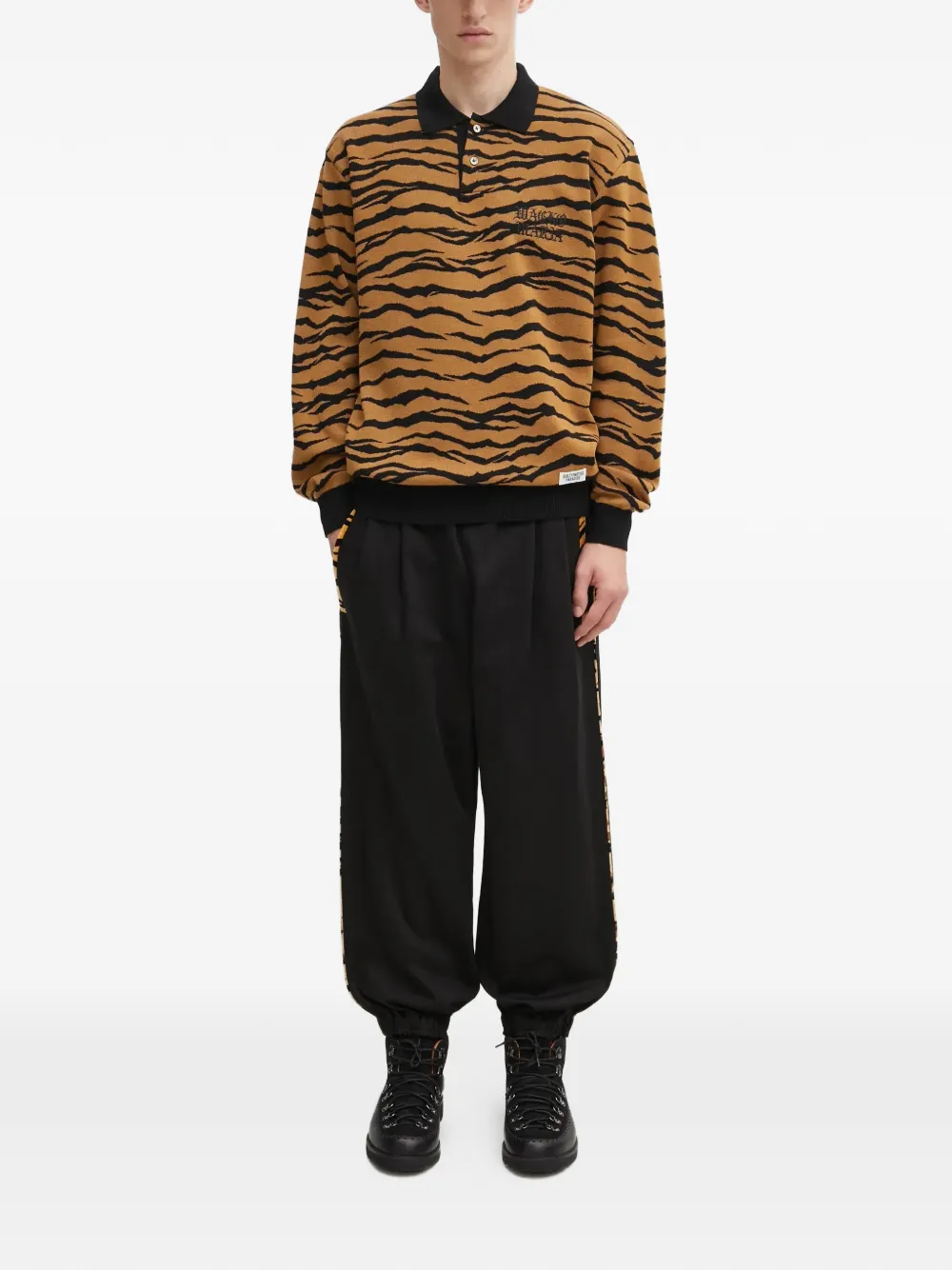 WACKO MARIA drawstring track pants - Zwart