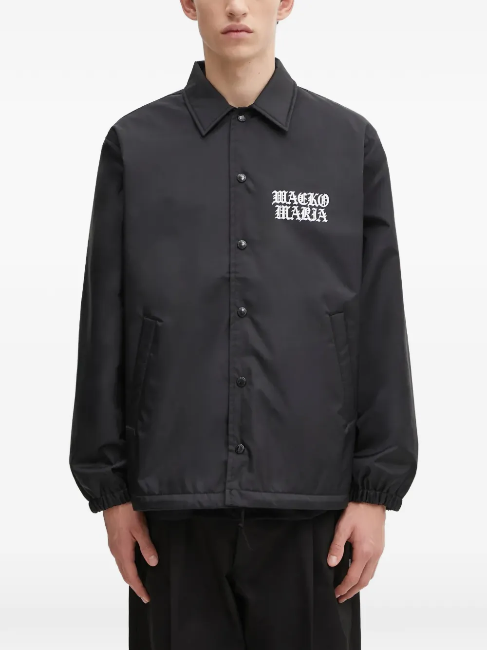 WACKO MARIA press-stud overshirt - Schwarz