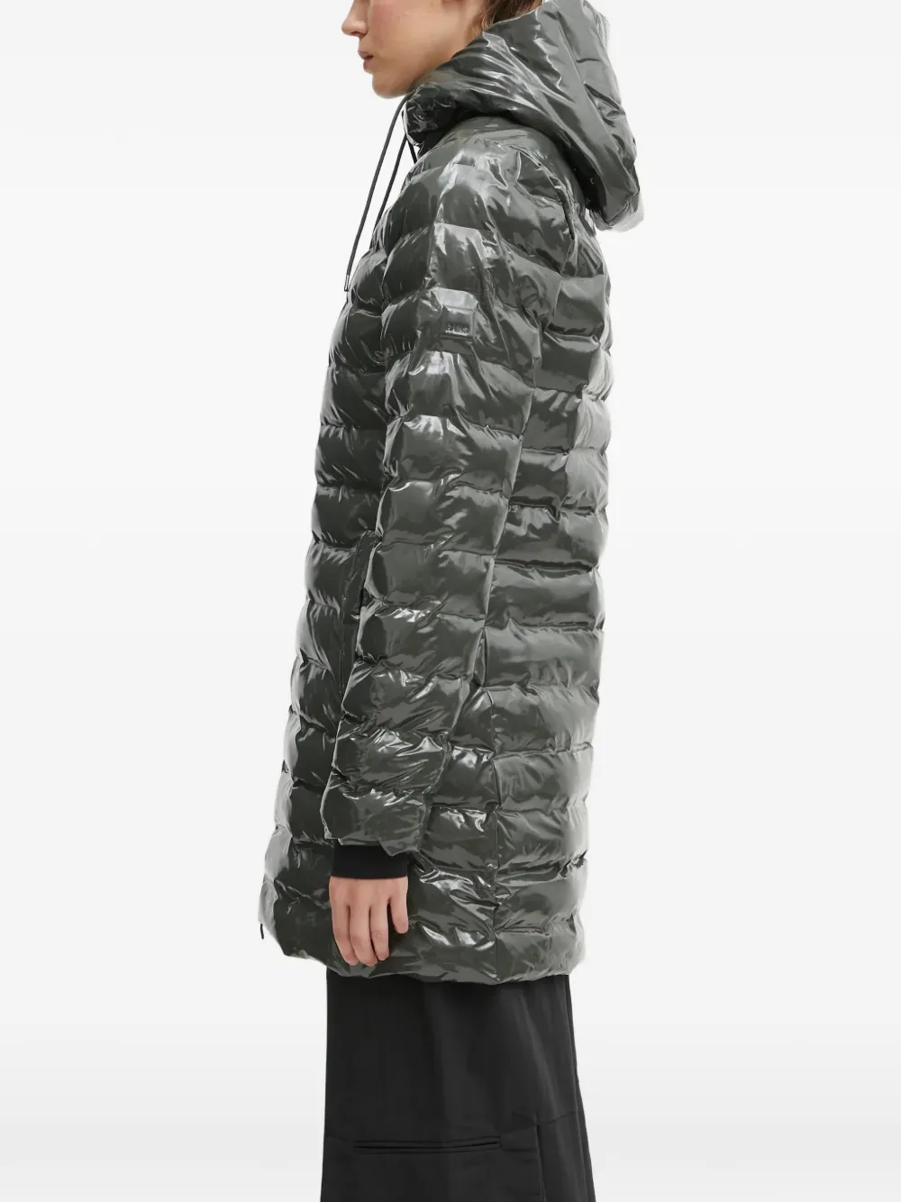 Rains Abrigo Lohja Curve W3T3 | Gris | FARFETCH MX