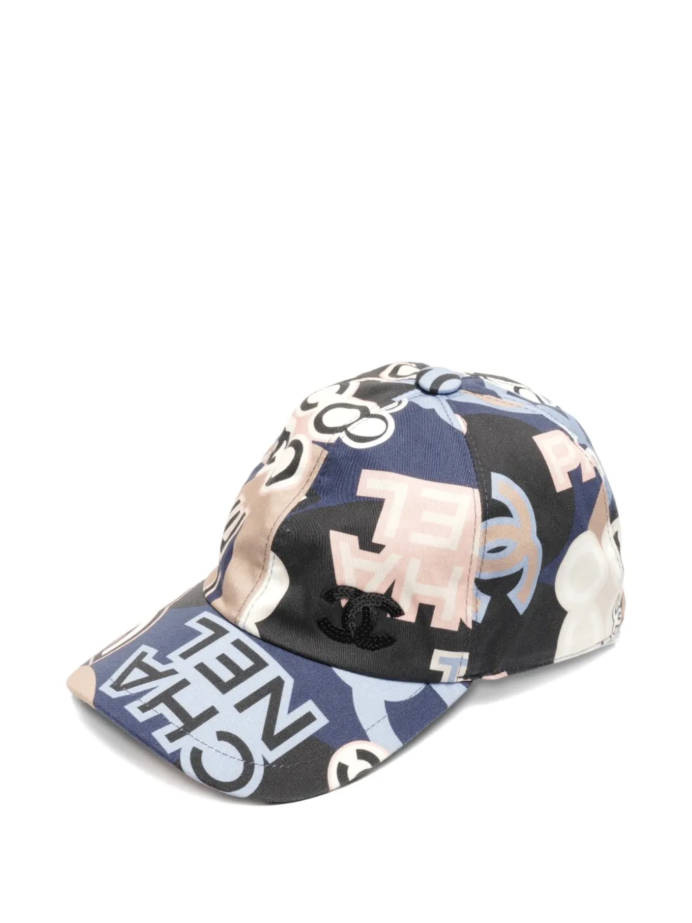 CHANEL Pre-owned 2023 Camelia Printed Baseball Cap In Blue