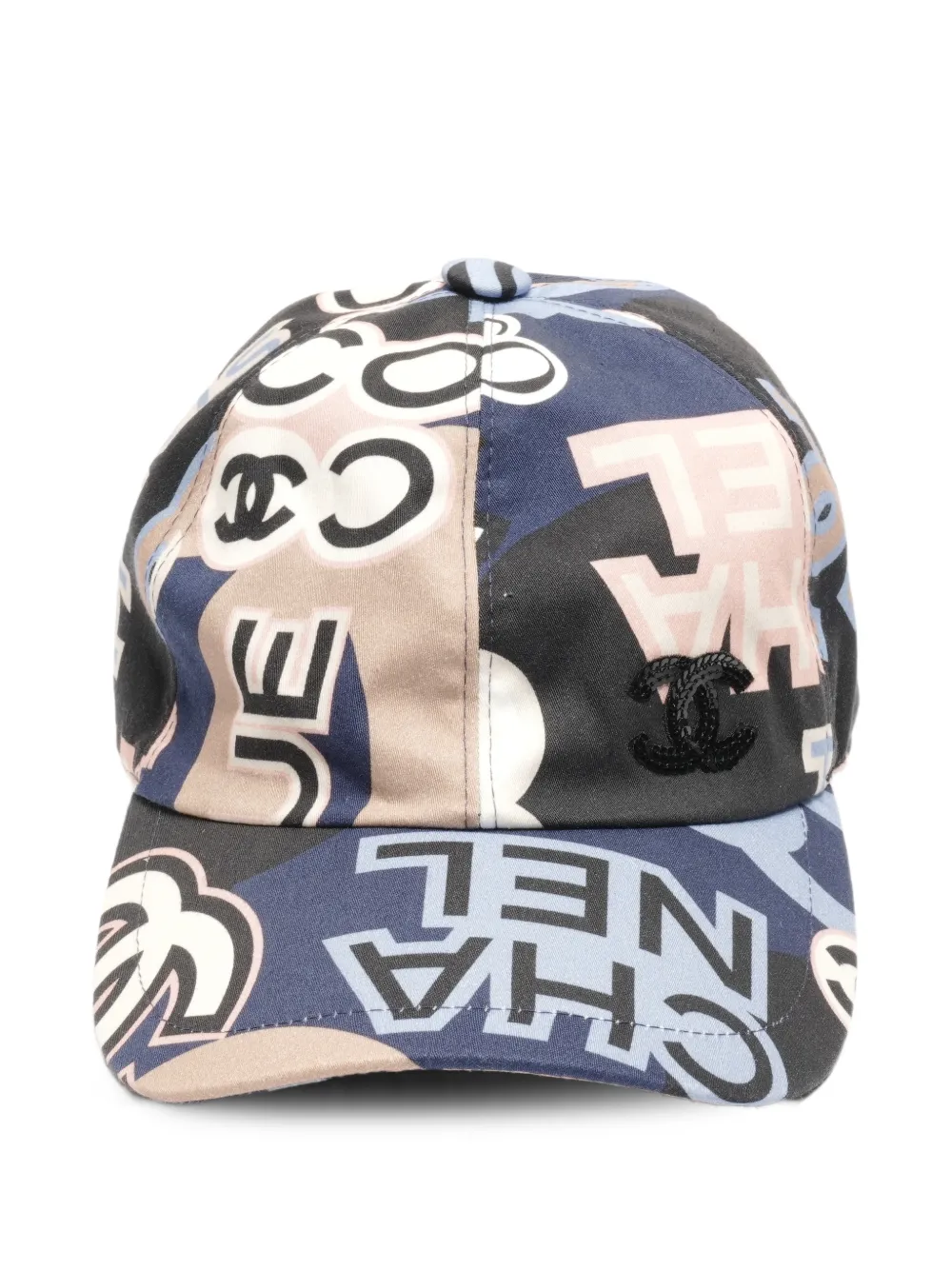 CHANEL Pre-Owned 2023 Camelia printed baseball cap | Blue | Image 1