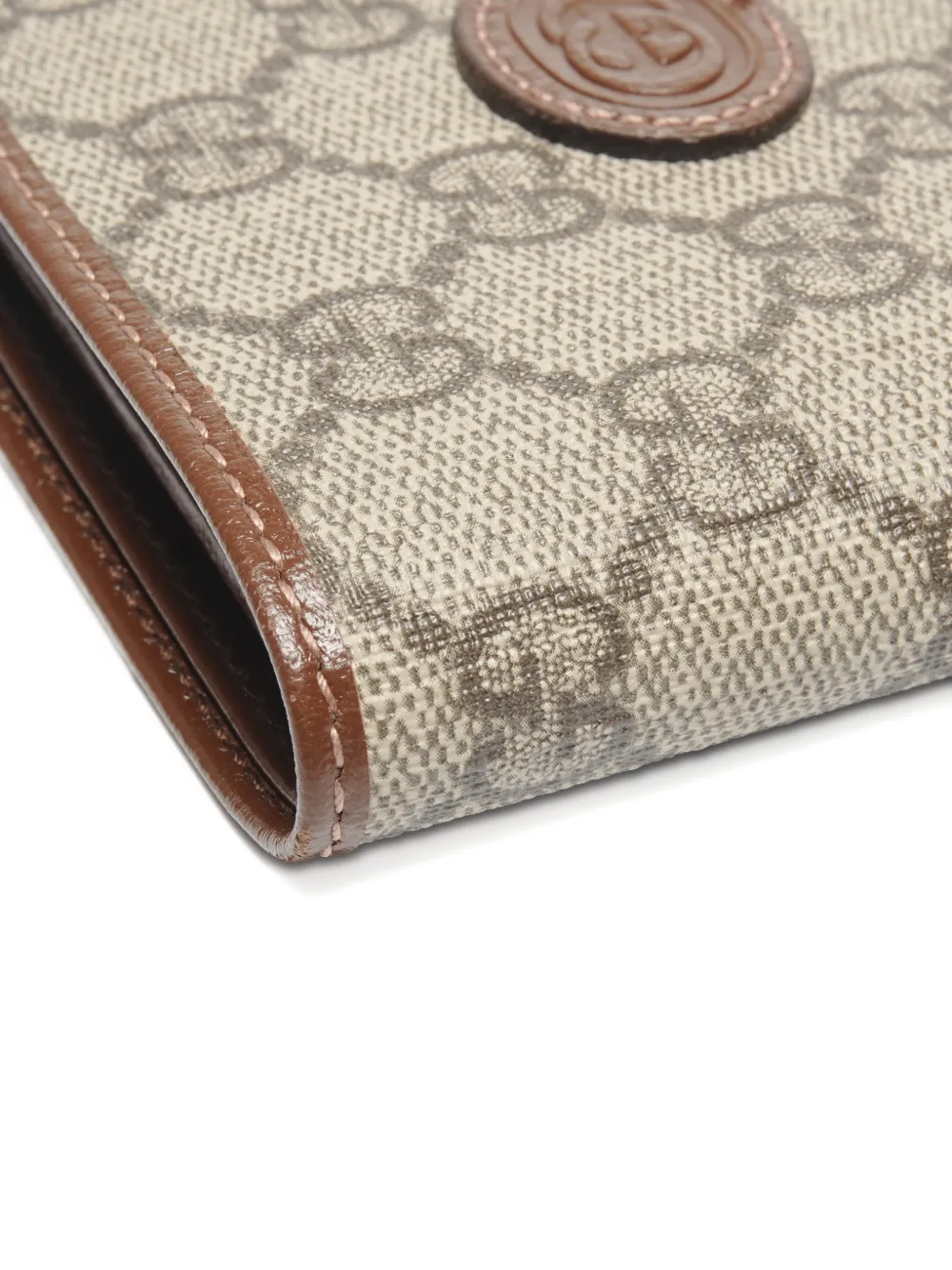 GUCCI Pre-owned 2016-2025s Gg Supreme Bi-fold Wallet In Neutral