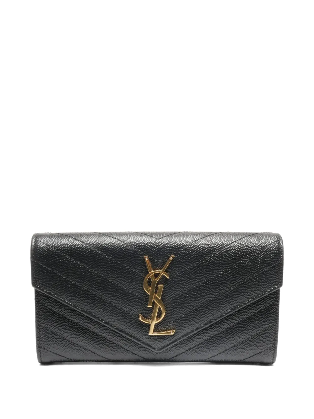 Saint Laurent Pre-Owned 2017 Cassandre leather wallet | Black | Image 1