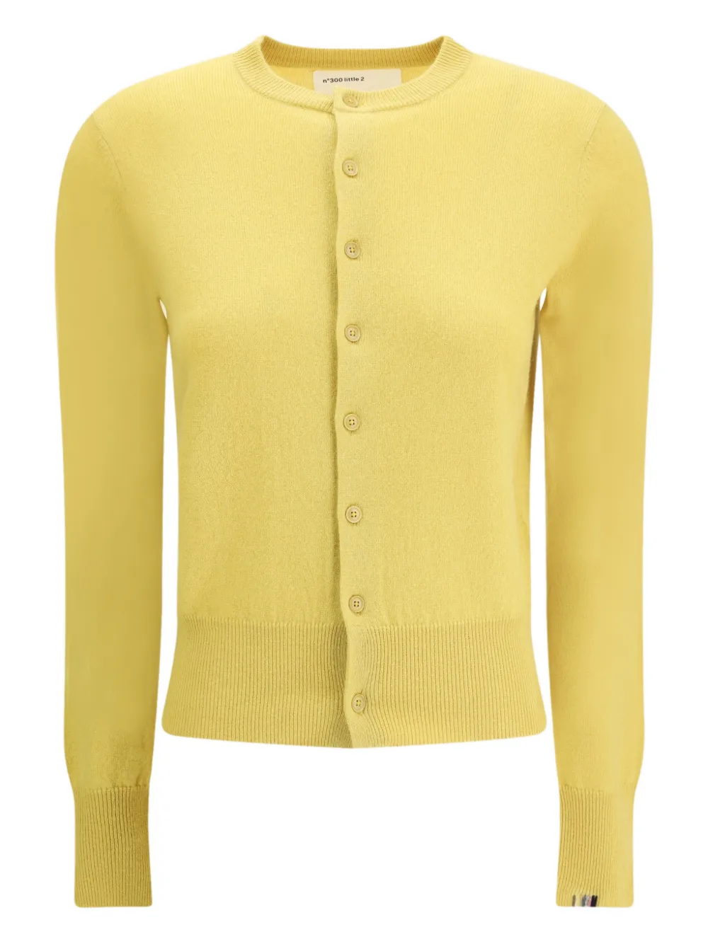 extreme cashmere N°300 Little 2 buttoned knitted cardigan - Giallo