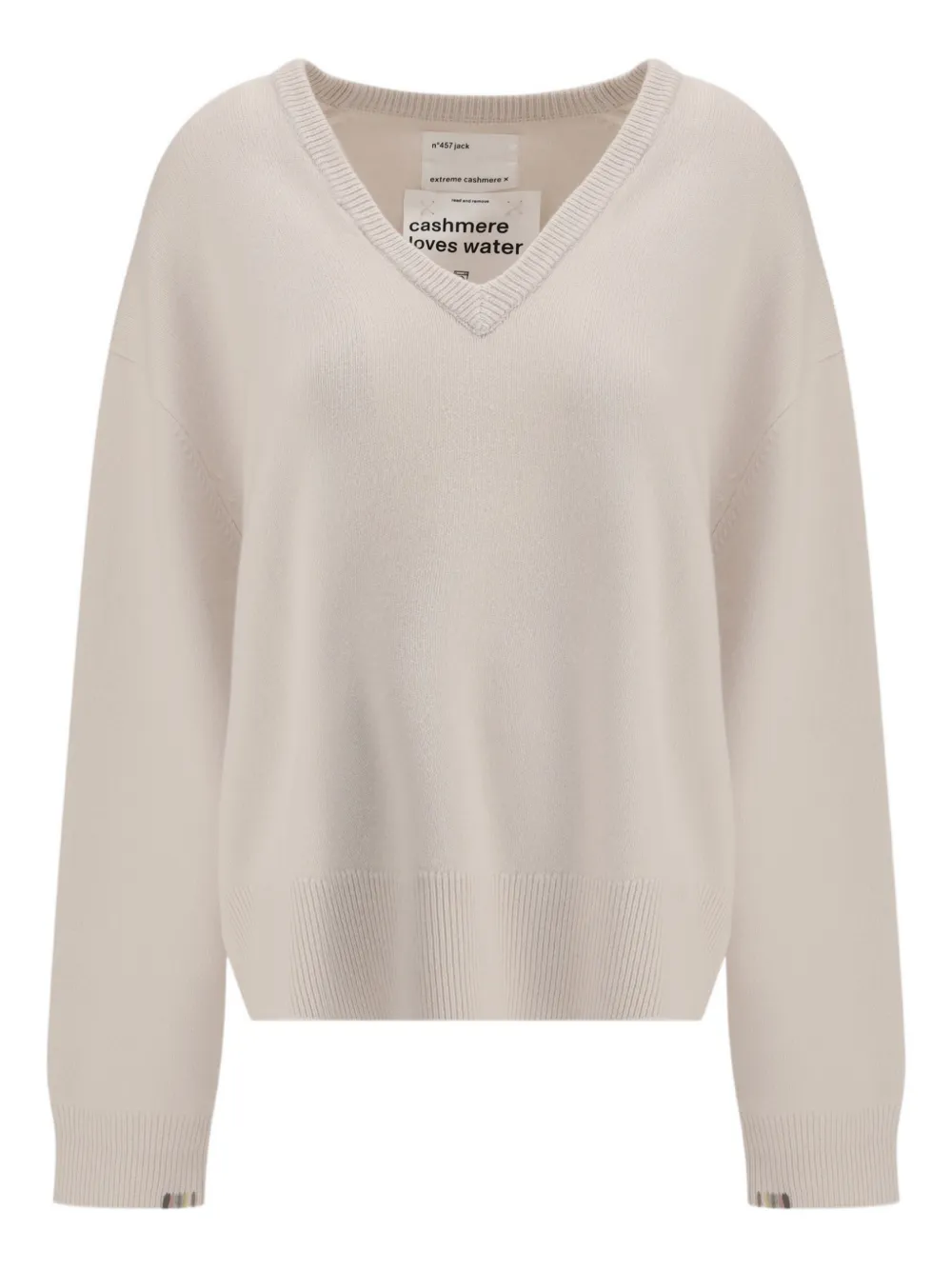 extreme cashmere N°457 Jack V-neck sweater - Neutrals