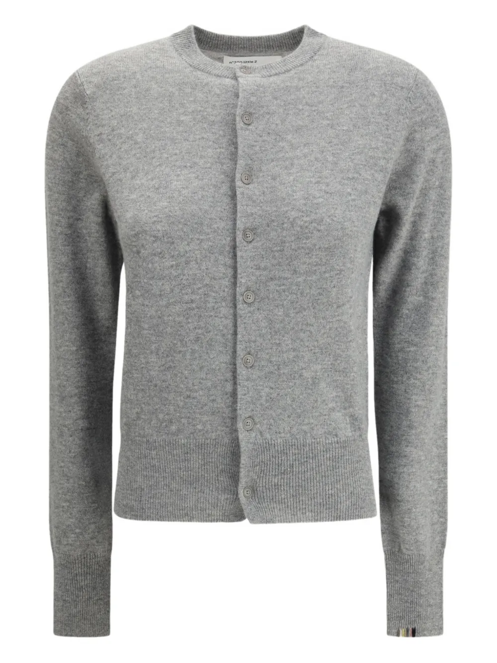 extreme cashmere button-fastening cardigan - Grigio