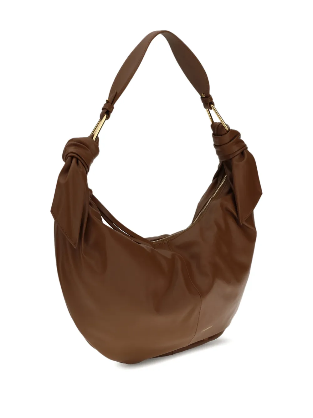 Coccinelle large Furoshiki knotted shoulder bag - Bruin