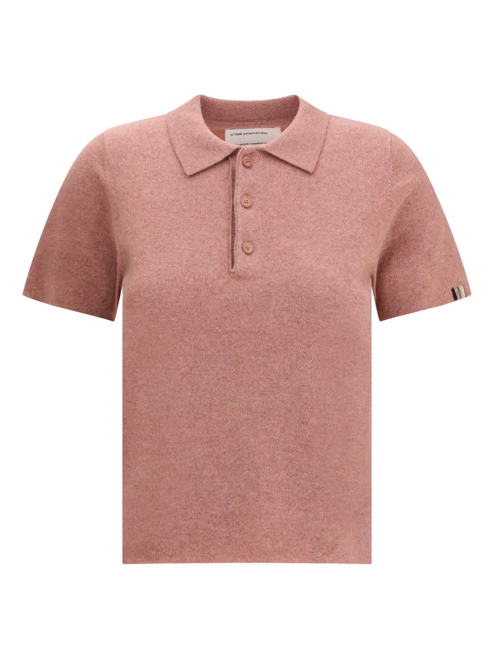 extreme cashmere N°198 Salamander button polo shirt - Rosa