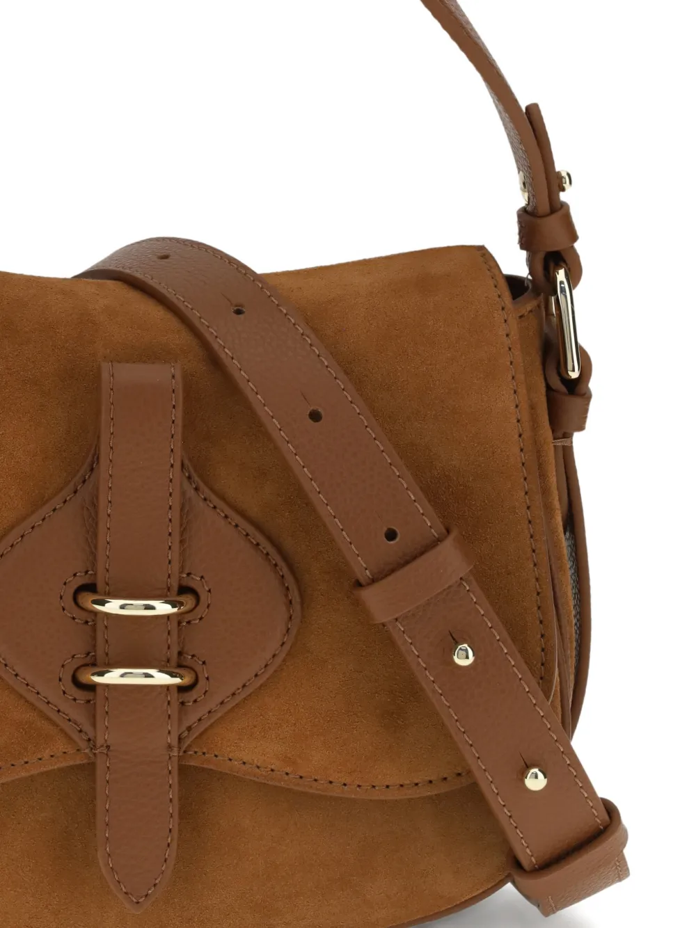 Coccinelle Kleine Mavery suède shopper Bruin