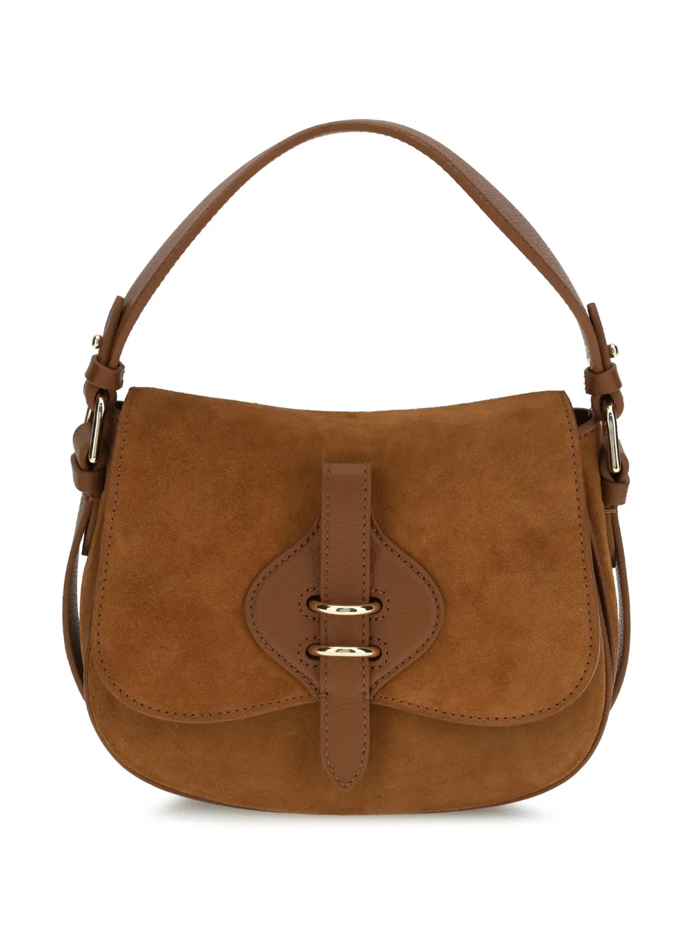 Coccinelle small Mavery suede tote bag - Brown