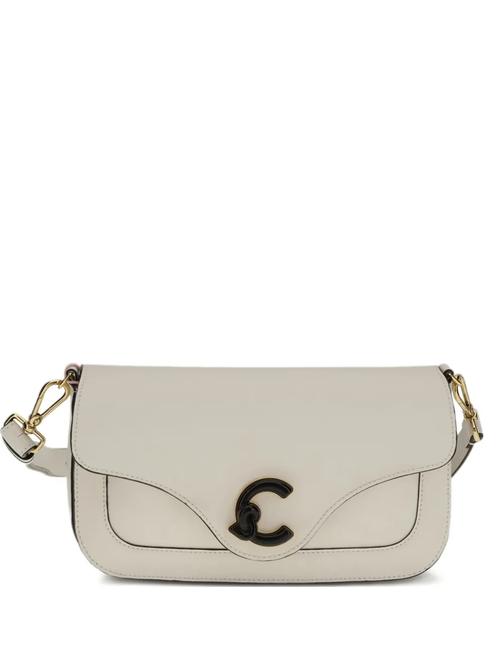Coccinelle C-Me logo-plaque shoulder bag - Toni neutri
