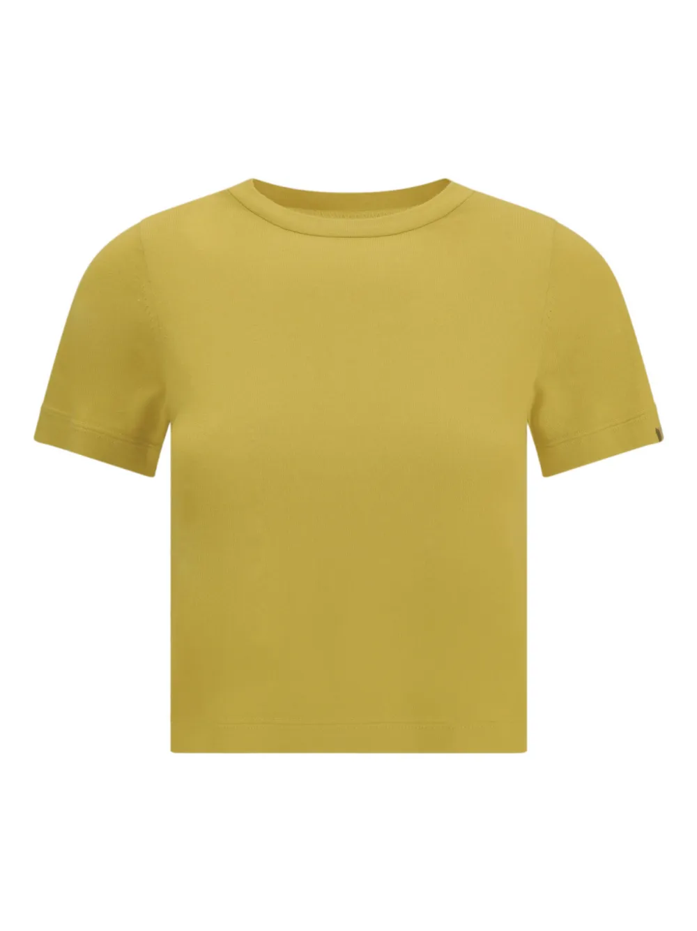 extreme cashmere N°267 Tina crew-neck short-sleeve T-shirt - Giallo