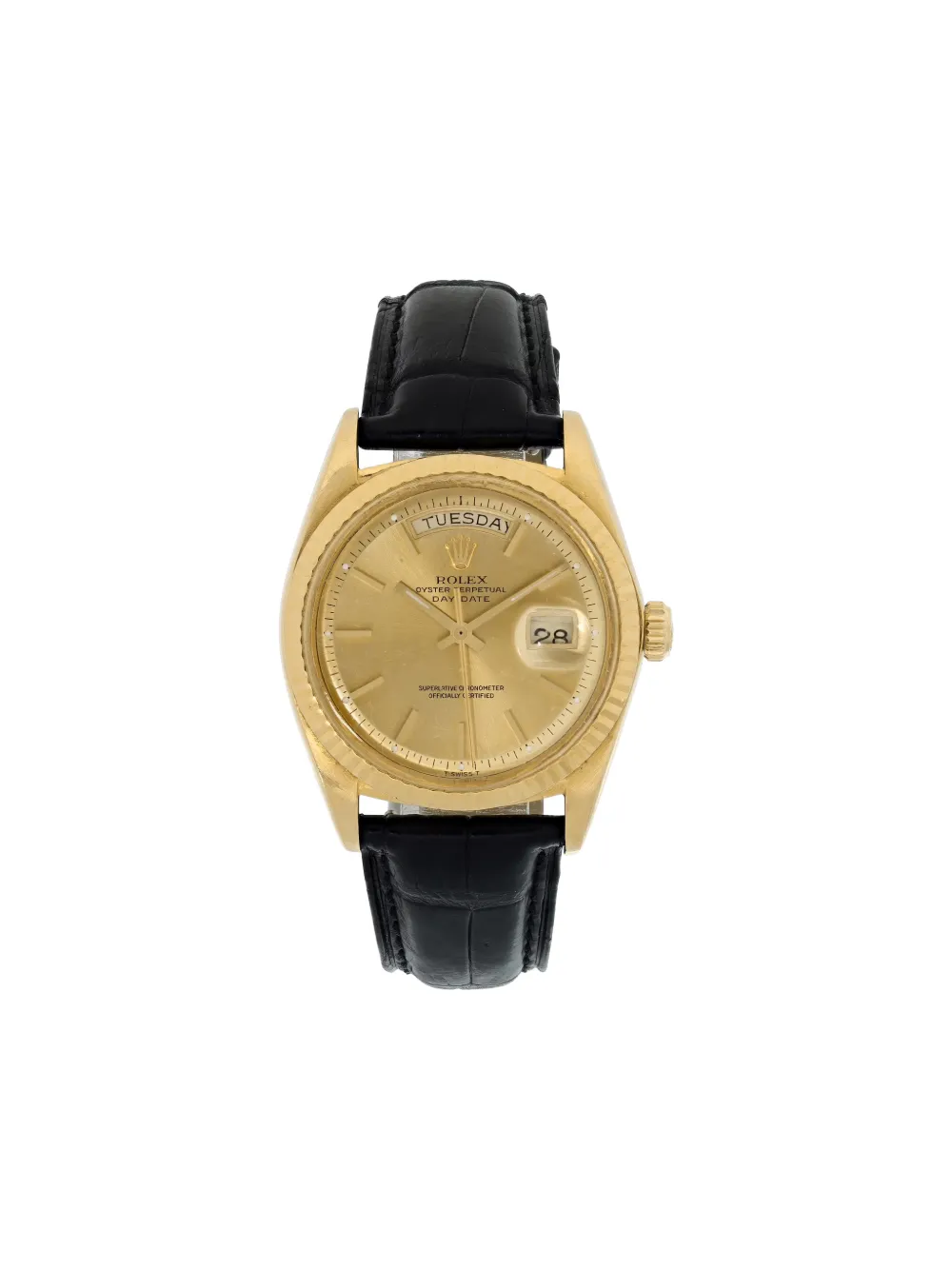 Pre-owned Rolex Day-date 36mm Watch In Gold