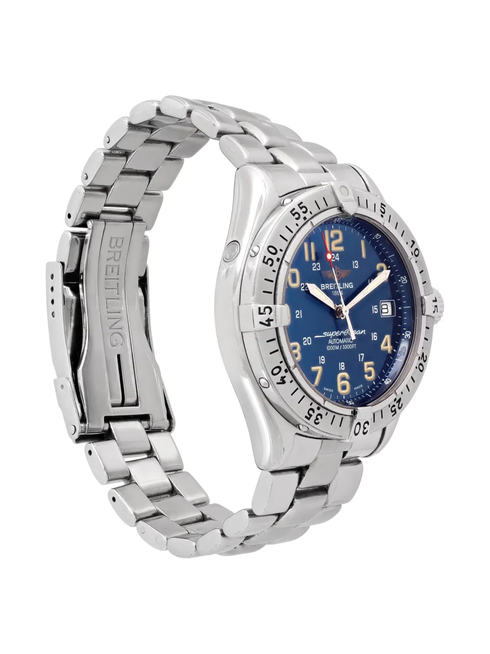 BREITLING Pre-owned Superocean 40mm Watch In Blue
