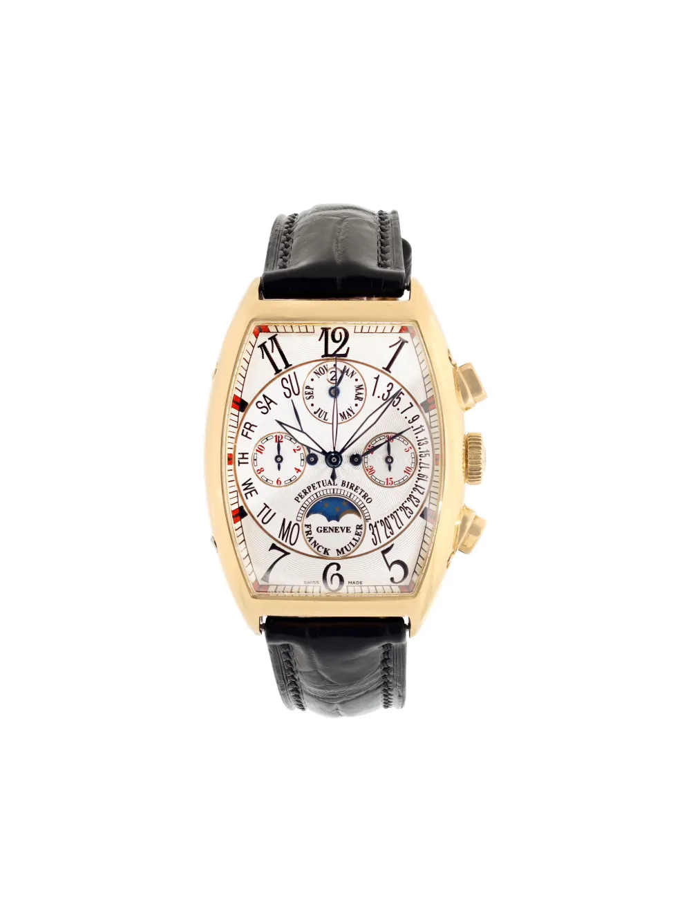 Franck Muller Cintrée Curvex Biretro 47mm watch | White | Image 1