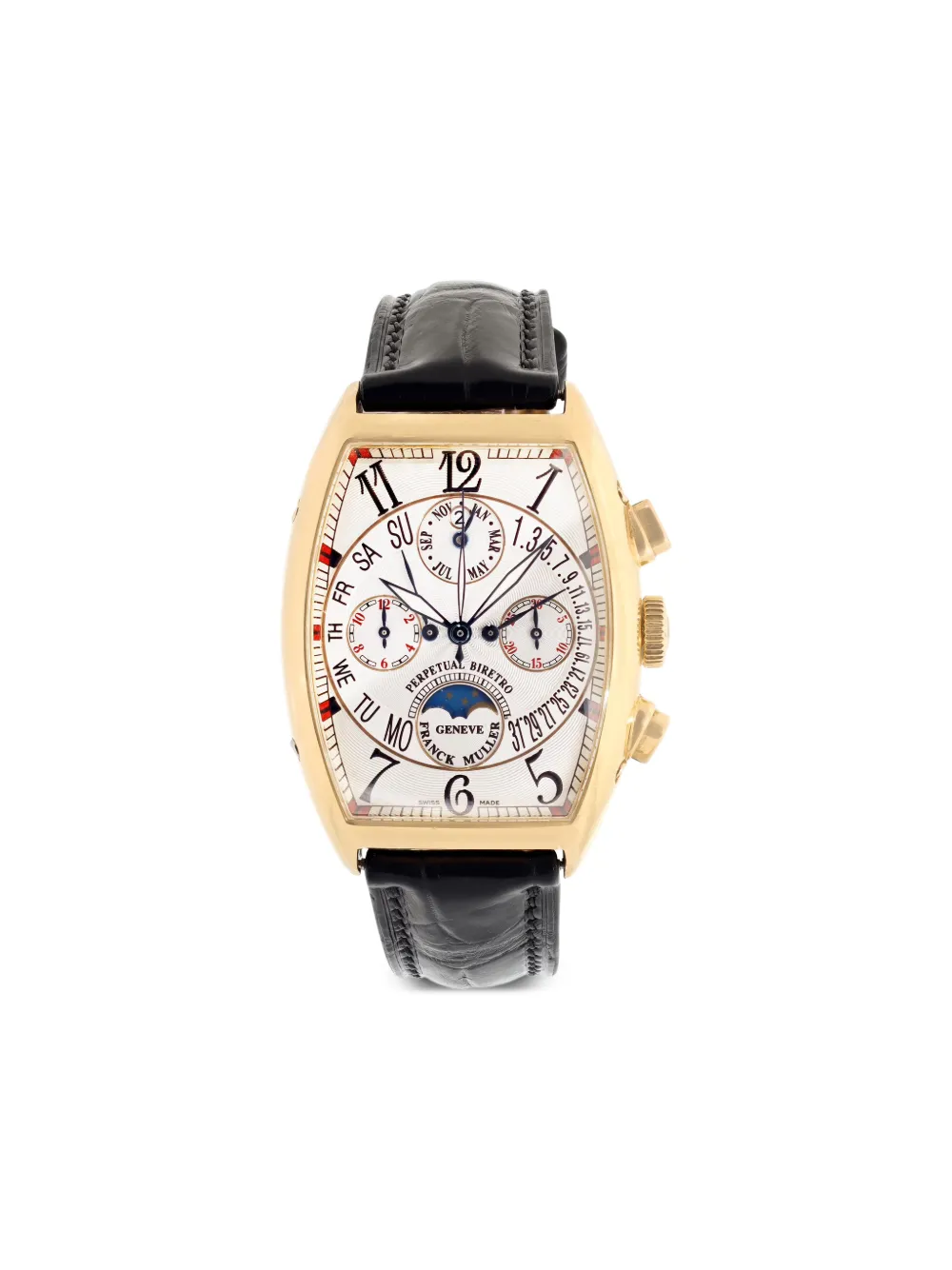 Franck Muller Cintrée Curvex Biretro Armbanduhr 47mm | Weiß | Image 1
