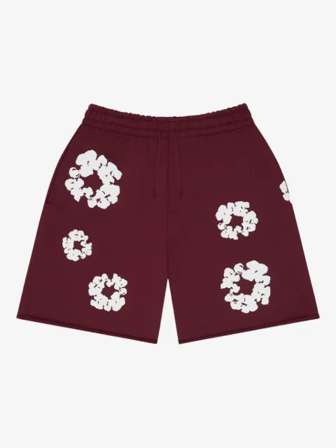 Denim Tears wreath-print track shorts