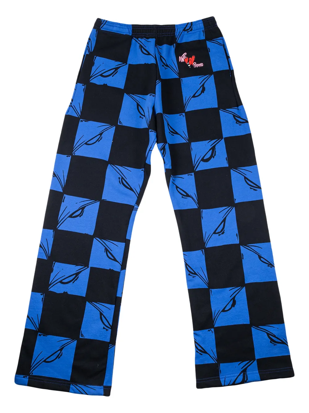 ANTI PROMO Pantaloni sportivi a quadri - Blu