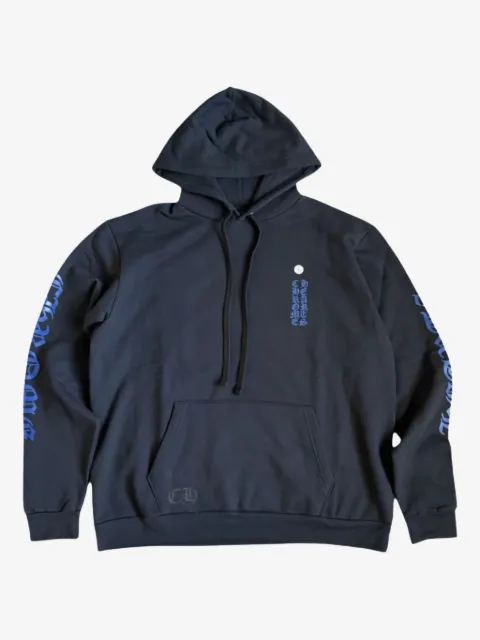 Chrome Hearts vertical-logo hoodie