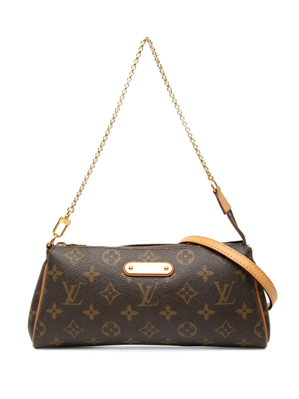 Pre-owned Louis Vuitton 2011 Monogram Eva Satchel In Brown