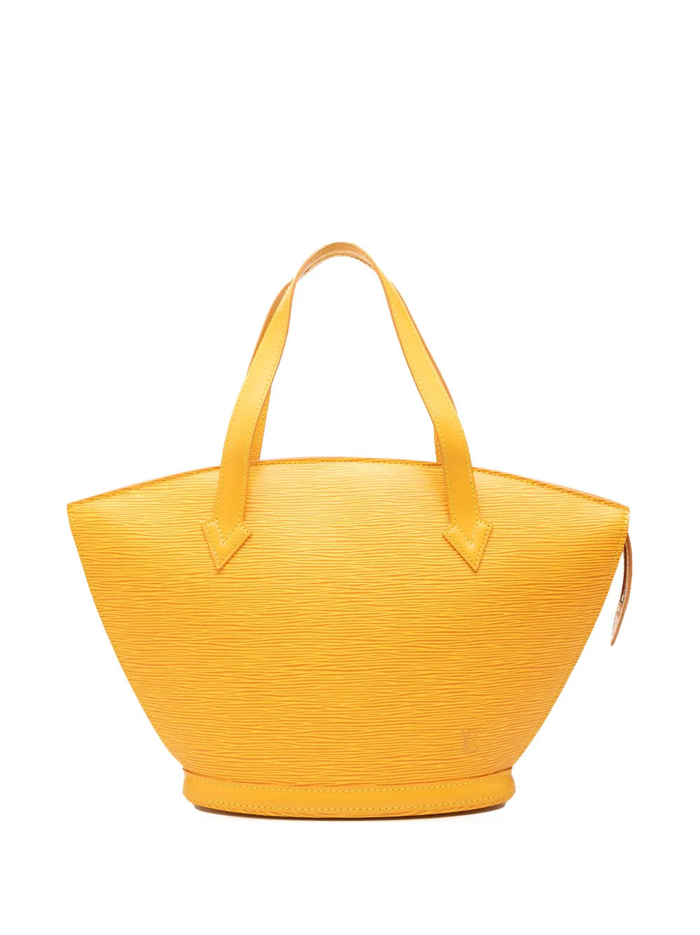 Pre-owned Louis Vuitton 1995 Epi Saint Jacques Pm Short Strap Handbag In Yellow