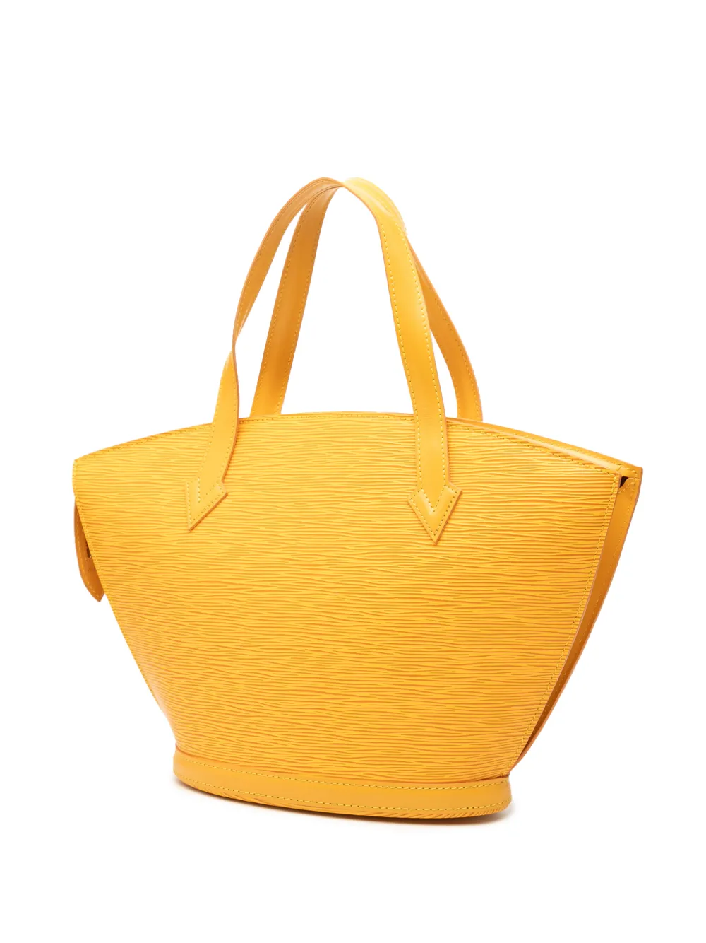 Pre-owned Louis Vuitton 1995 Epi Saint Jacques Pm Short Strap Handbag In Yellow