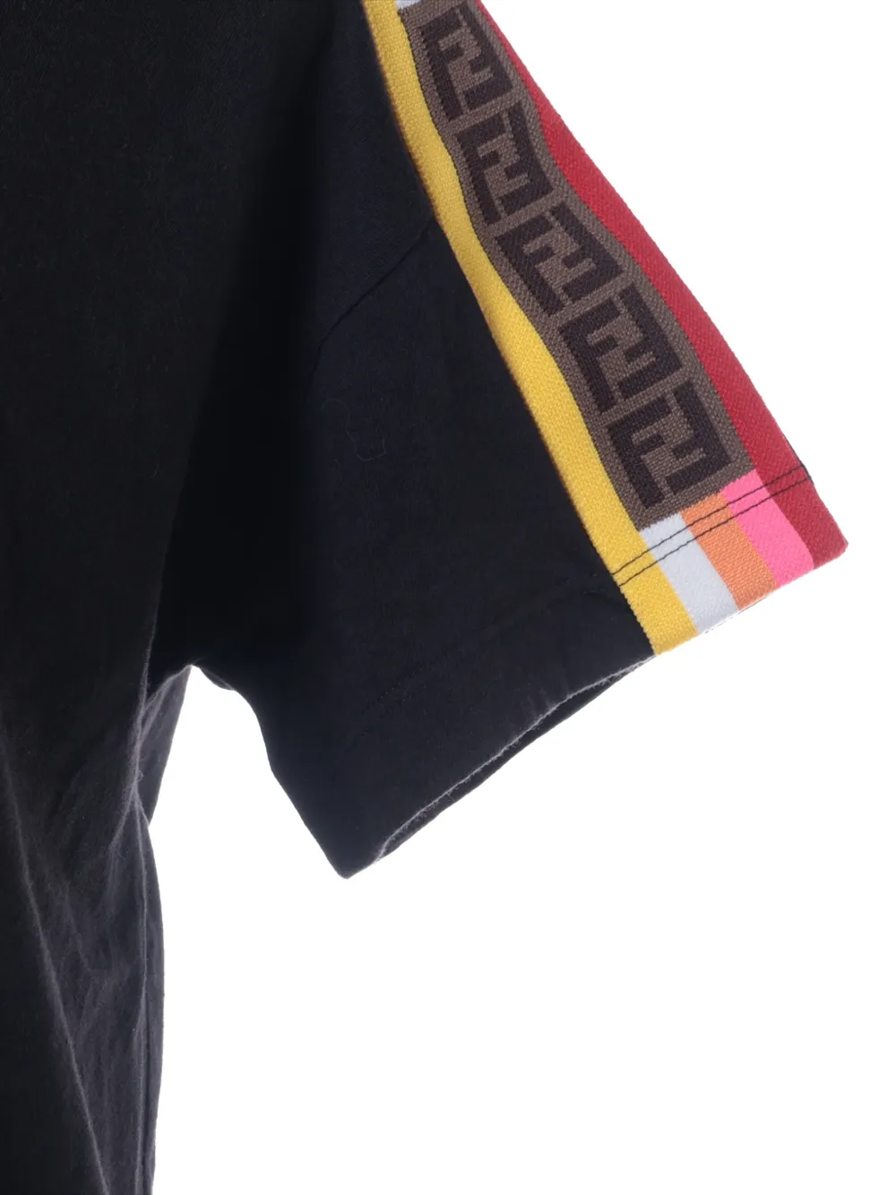 Pre-owned Fendi 2021 Striped Zucca Skirt Set In Black